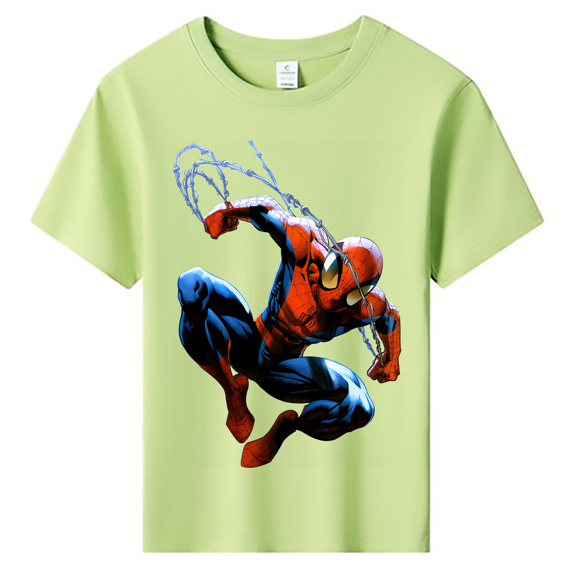 （画像用） Spider Man スパイダーマン 綿100％キッズTシャツ（フロントプリント）